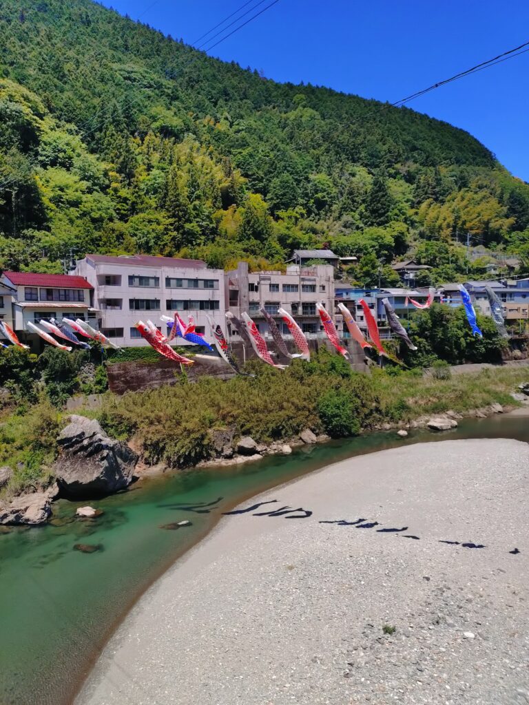 落出鯉のぼり渡し